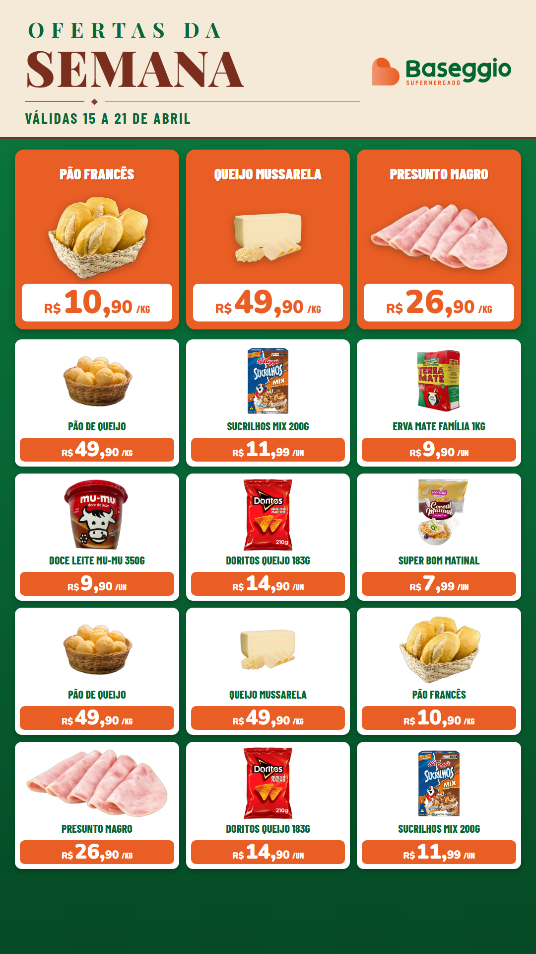 Ofertas da semana - Supermercado Baseggio